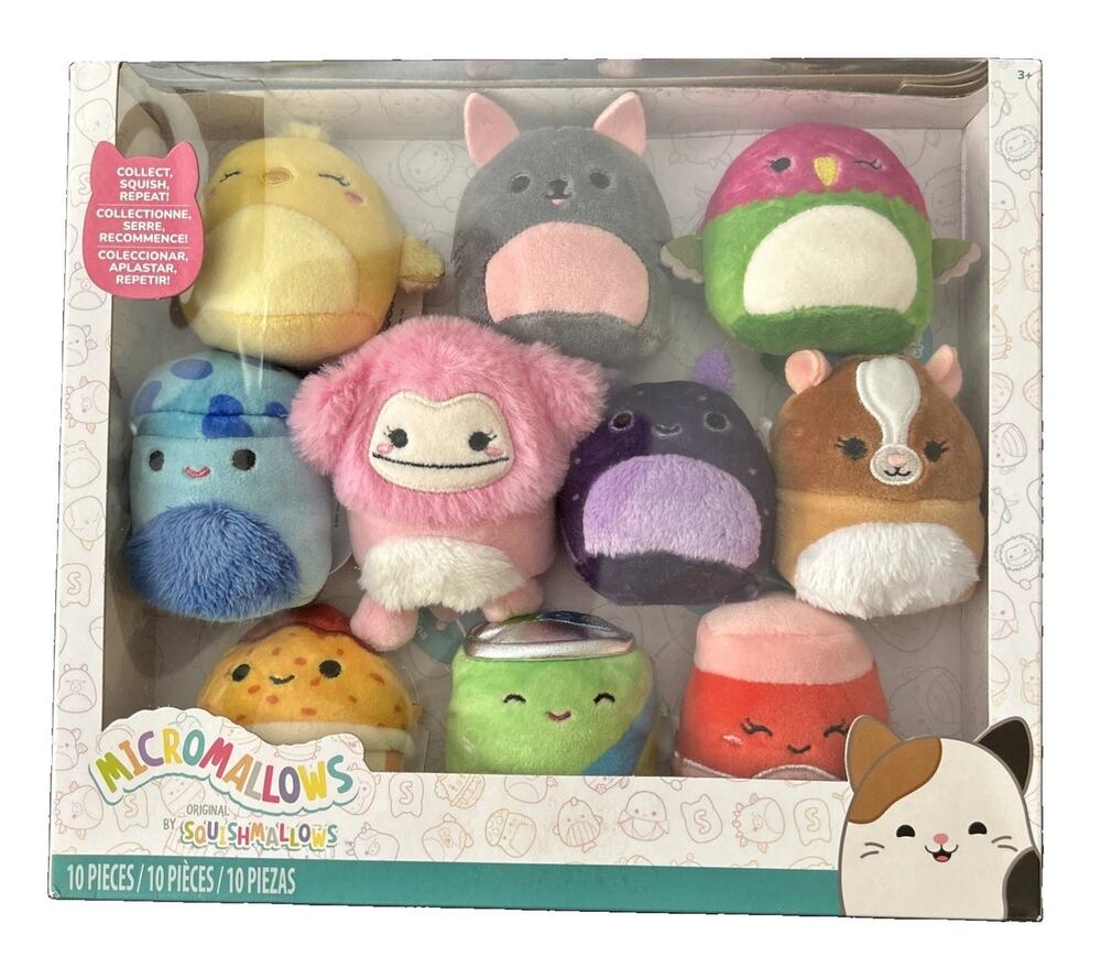 Squishmallows Original Micromallows Plush 10 Pack Set Brand New & Sealed!